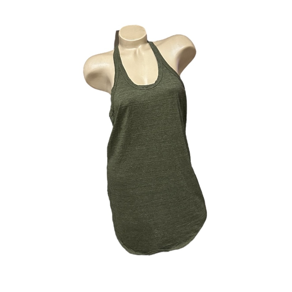 Chaser Triblend T Back Shirttail Mini Dress Dark Olive Revolve Medium NWT NEW - Picture 2 of 4